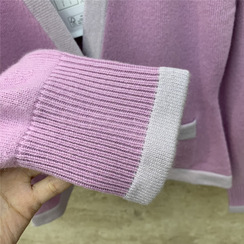 Ch**el macaron color cardigan in purple