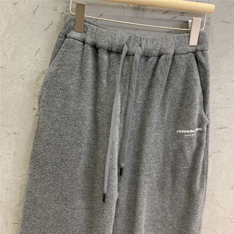 A1exa*der wang loose casual fleece cropped pants