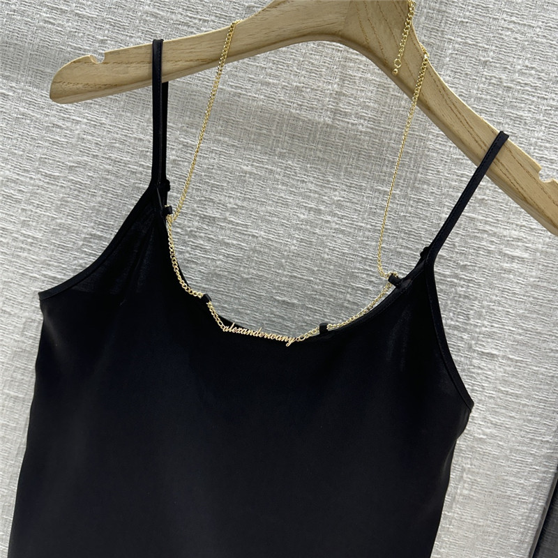 A1exa*der wang metal chain embellished acetate set