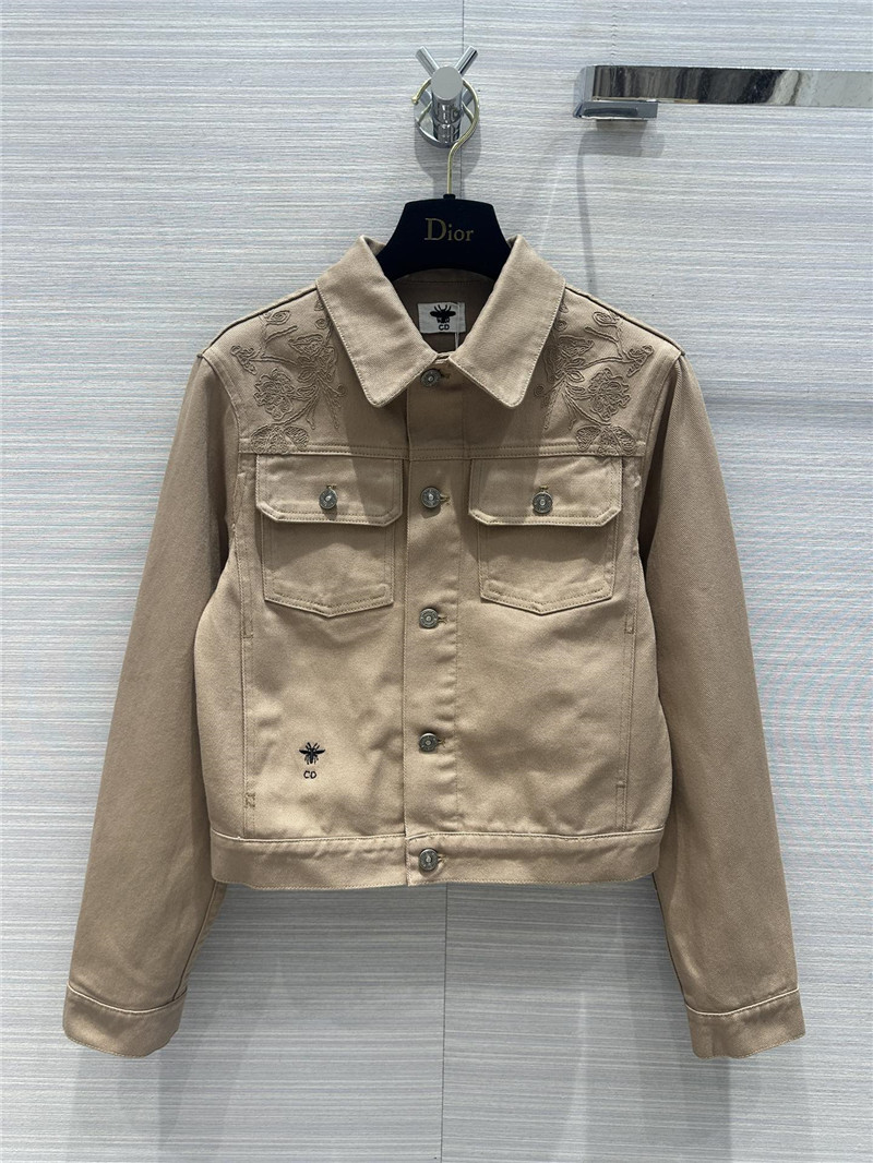 D10r jouis butterfly pattern denim jacket