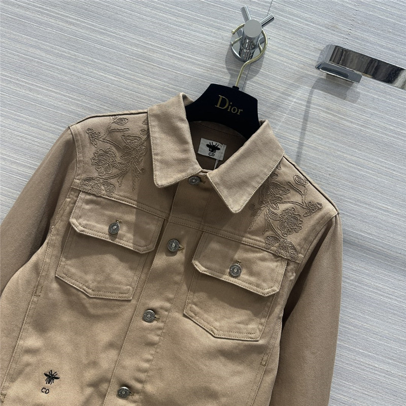 D10r jouis butterfly pattern denim jacket