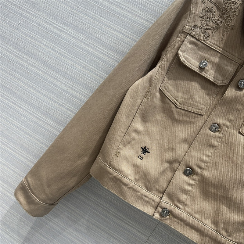 D10r jouis butterfly pattern denim jacket