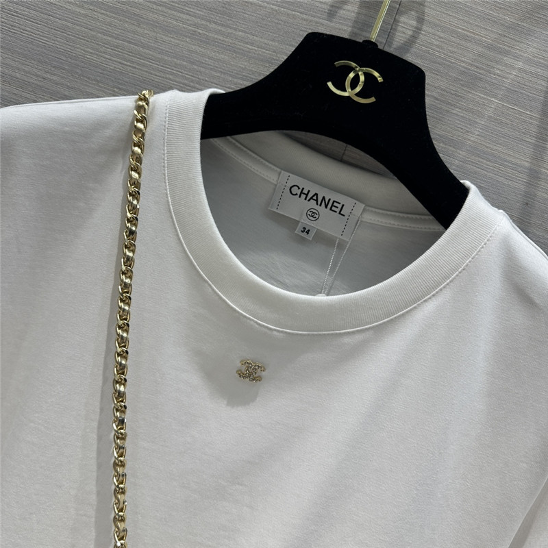 Ch**el star bag pure cotton t-shirt