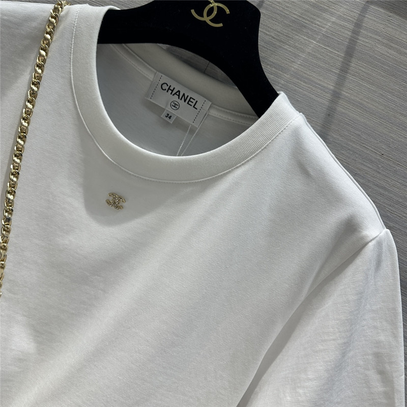 Ch**el star bag pure cotton t-shirt