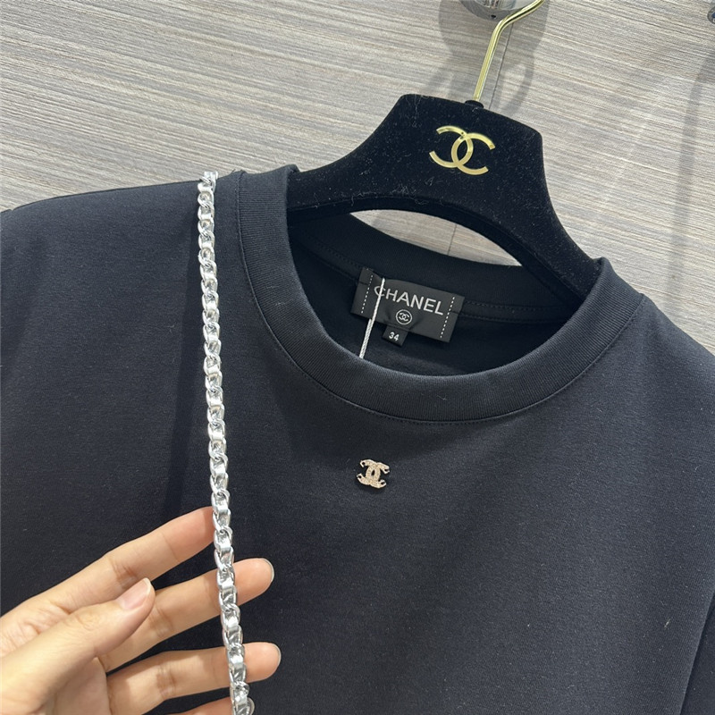 Ch**el star bag pure cotton t-shirt