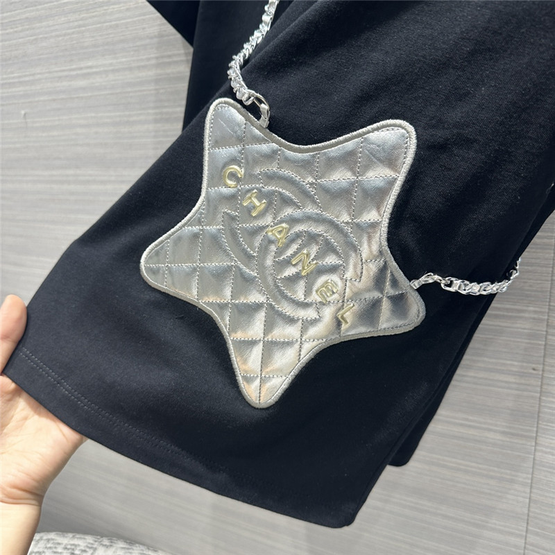 Ch**el star bag pure cotton t-shirt