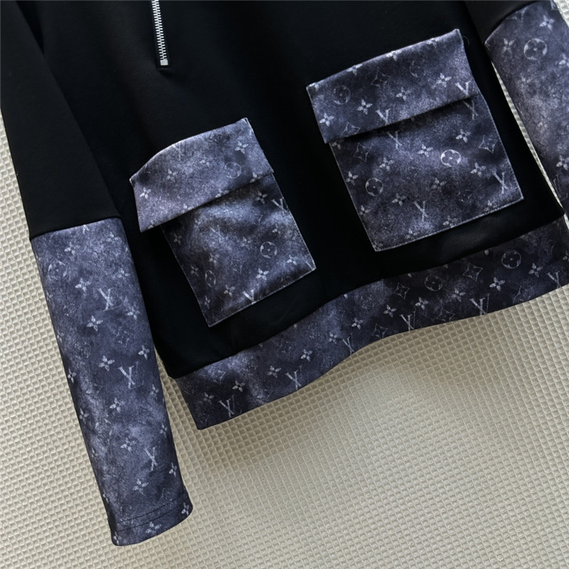 l0vis Vvtt0n printed patchwork jacket