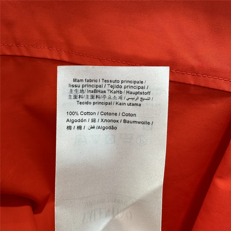 valentino V-shaped metal button tie embellished shirt