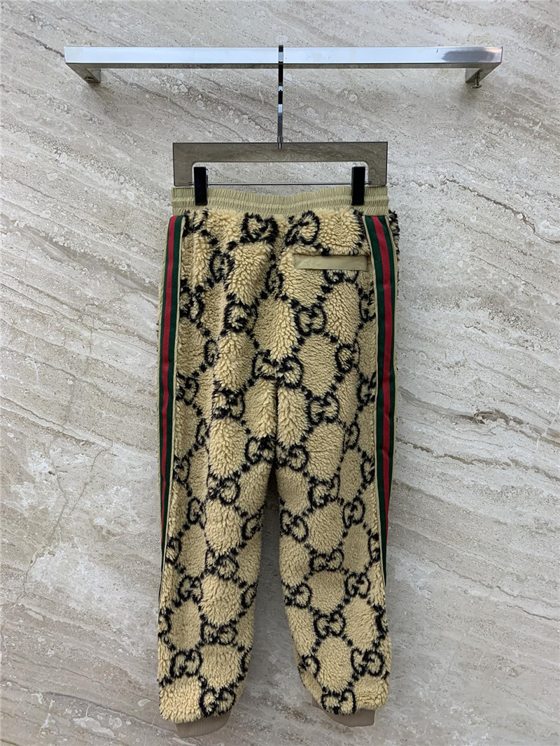 Gucci GG wool knit jogging trousers