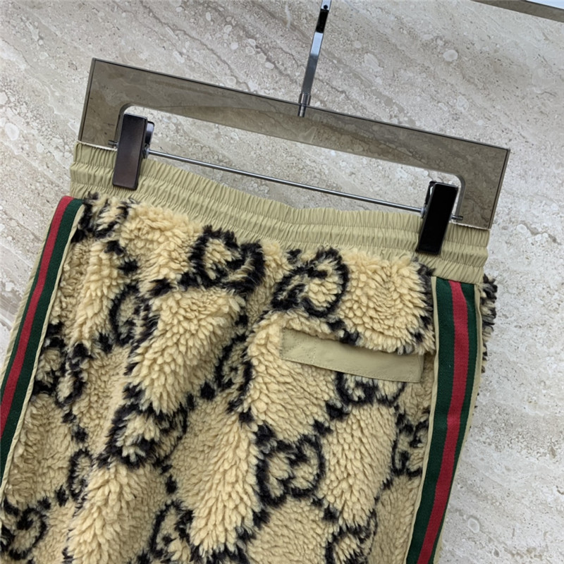 Gucci GG wool knit jogging trousers