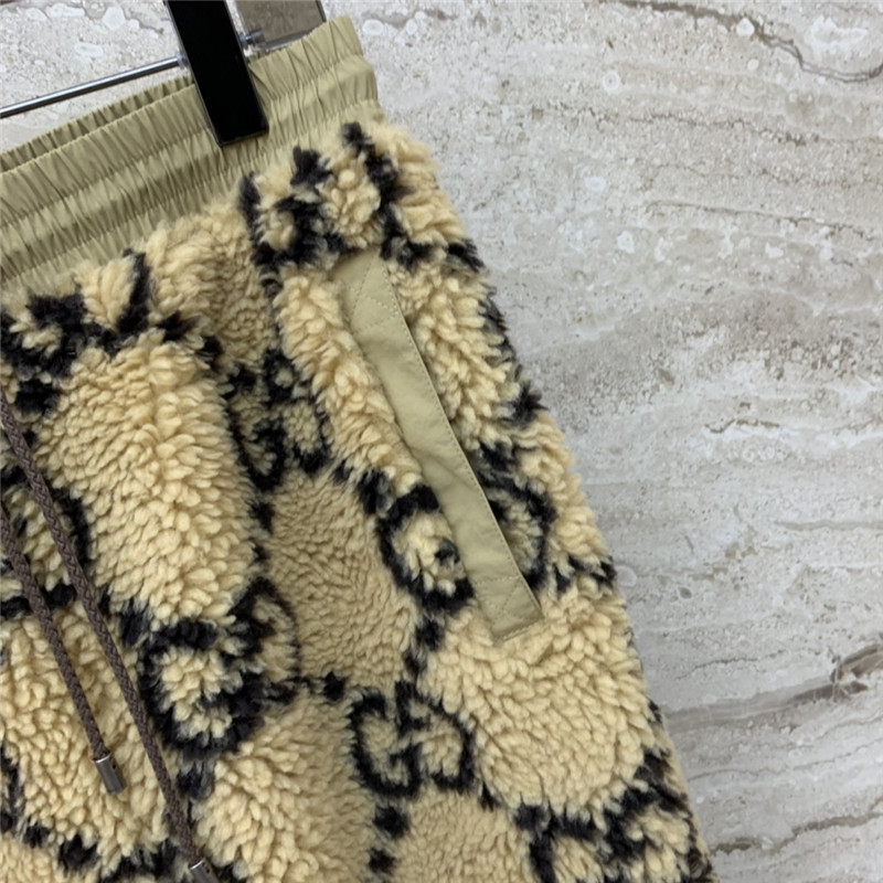 Gucci GG wool knit jogging trousers