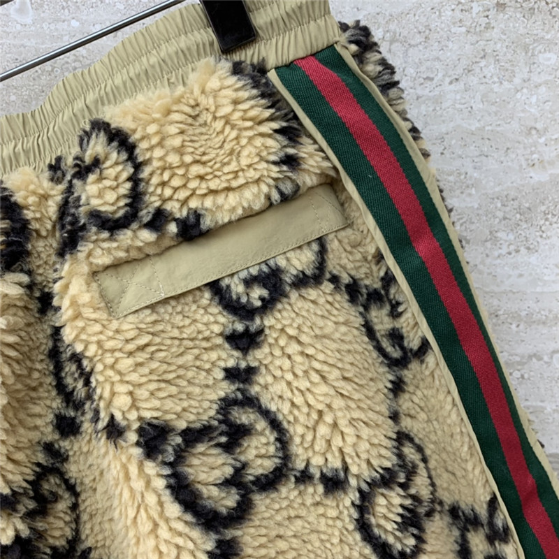 Gucci GG wool knit jogging trousers