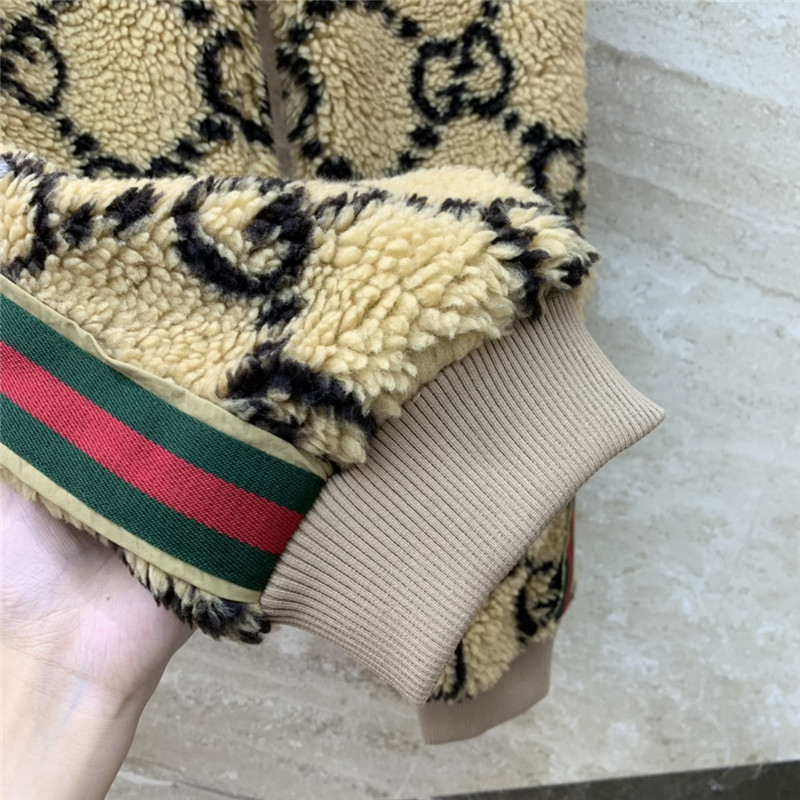 Gucci GG wool knit jogging trousers