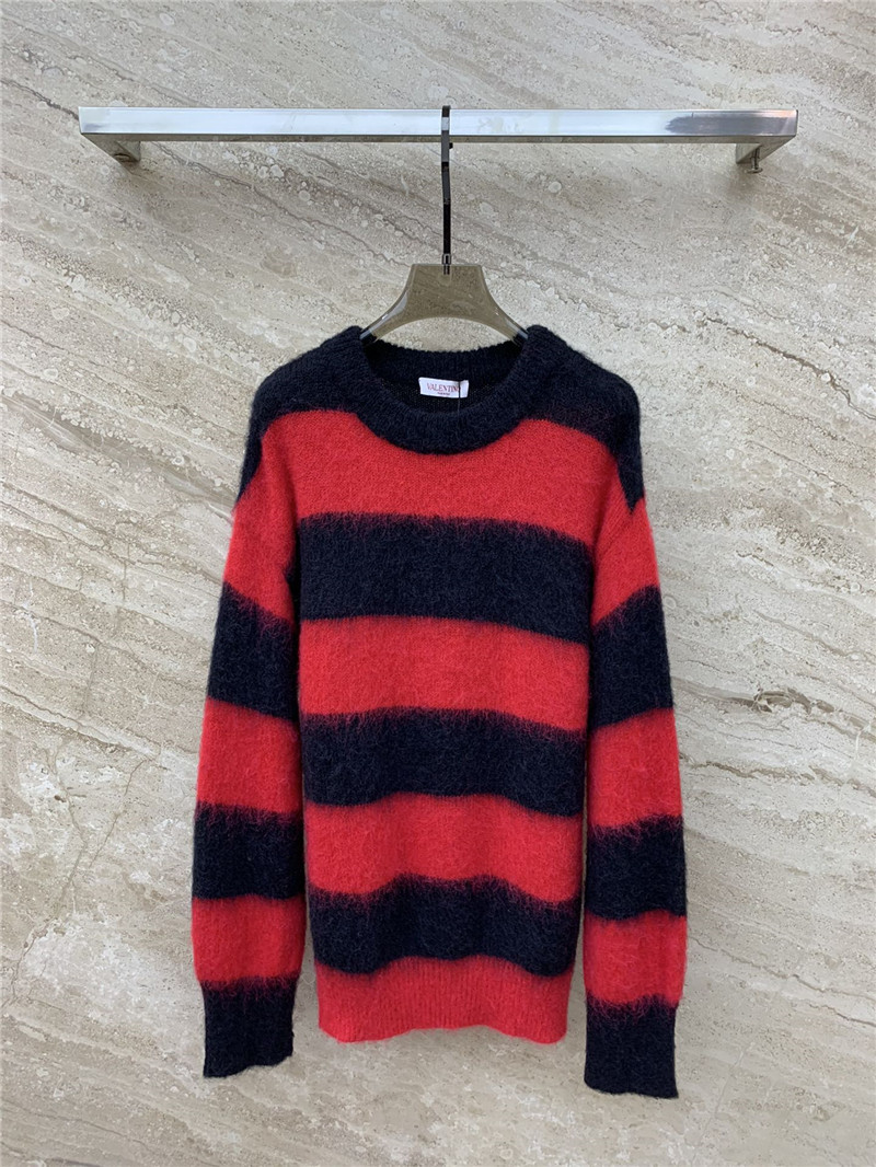 Va1e*ntin0 mohair oversize striped sweater