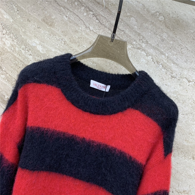 Va1e*ntin0 mohair oversize striped sweater