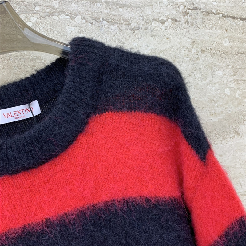 Va1e*ntin0 mohair oversize striped sweater