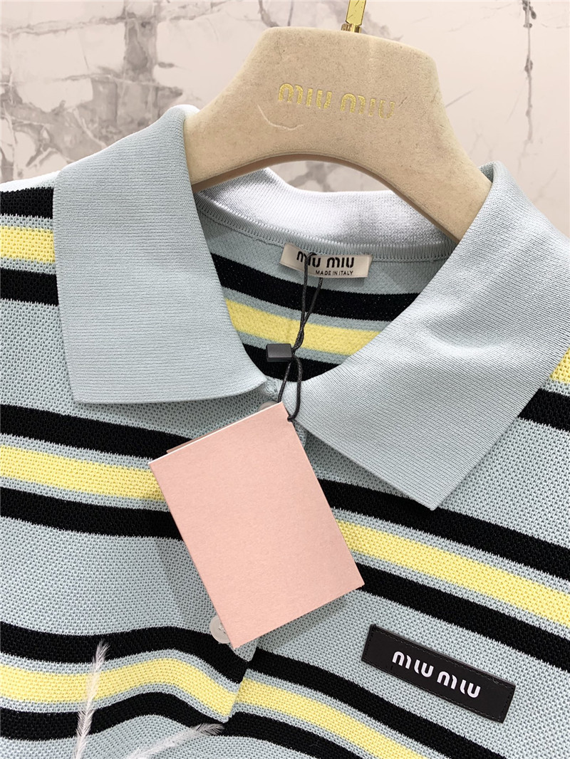 Miu Miu Striped Knitted Suit