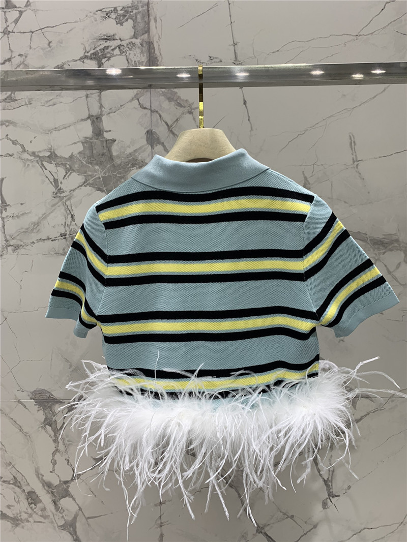 Miu Miu Striped Knitted Suit