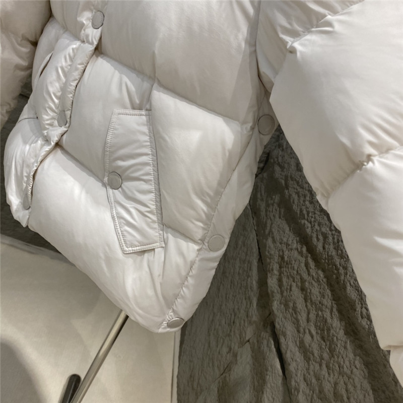 Moncler corduroy patchwork down jacket