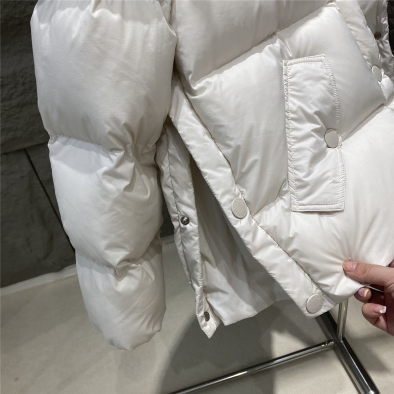 Moncler corduroy patchwork down jacket