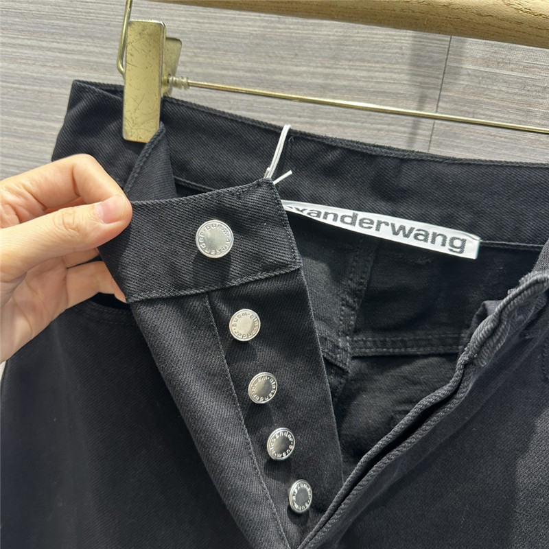 A1exa*der wang straight-leg jeans with rolled cuffs