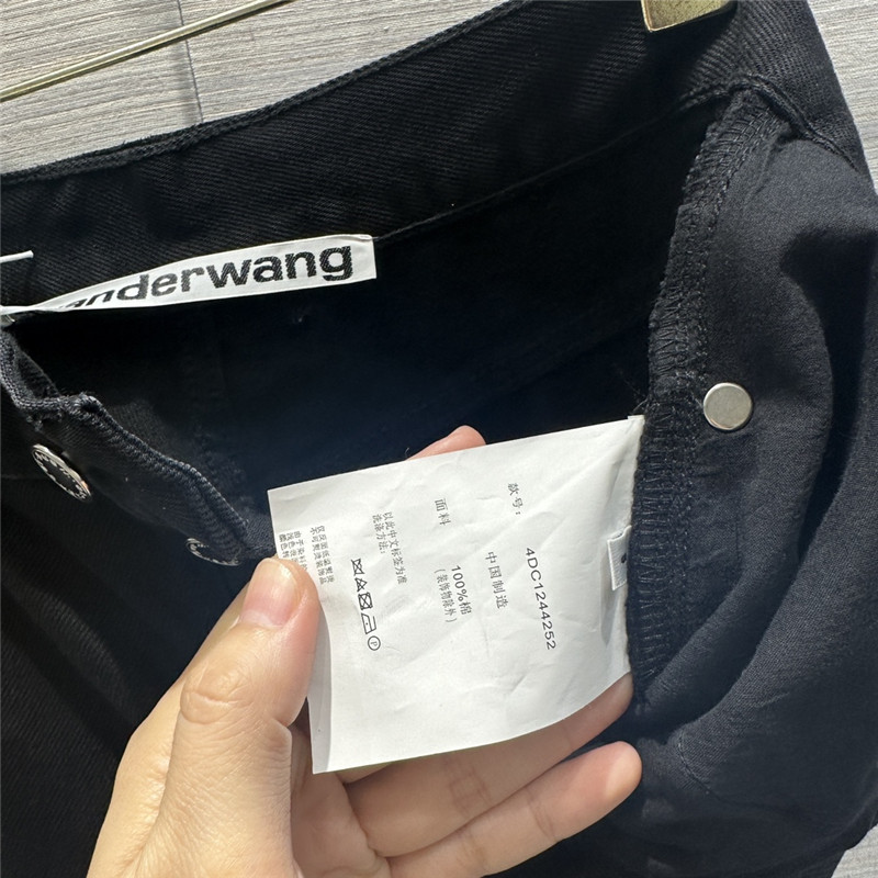 A1exa*der wang straight-leg jeans with rolled cuffs