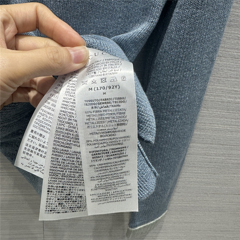 Gvc*1 silk yarn knitted sweater