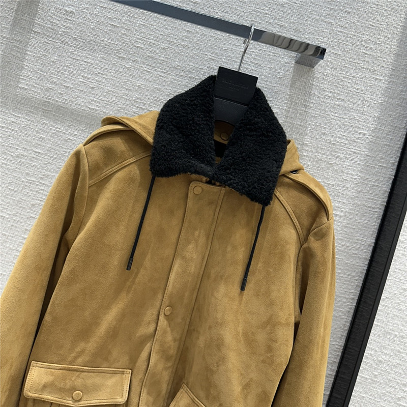 Y51 lambswool lined jacket