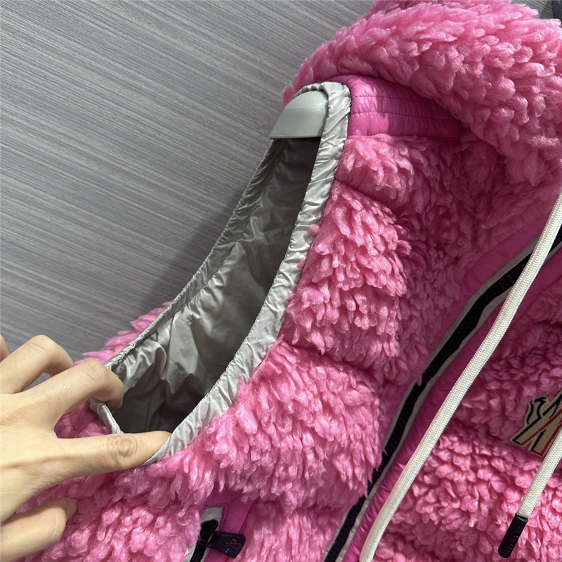 Moncler teddy terry wool vest down jacket