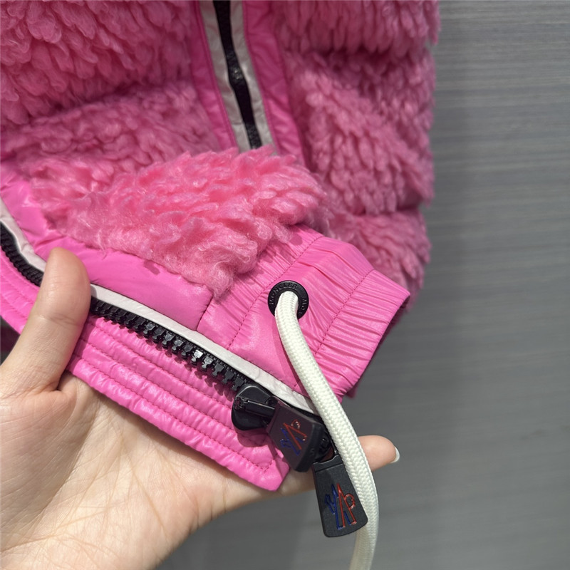 Moncler teddy terry wool vest down jacket