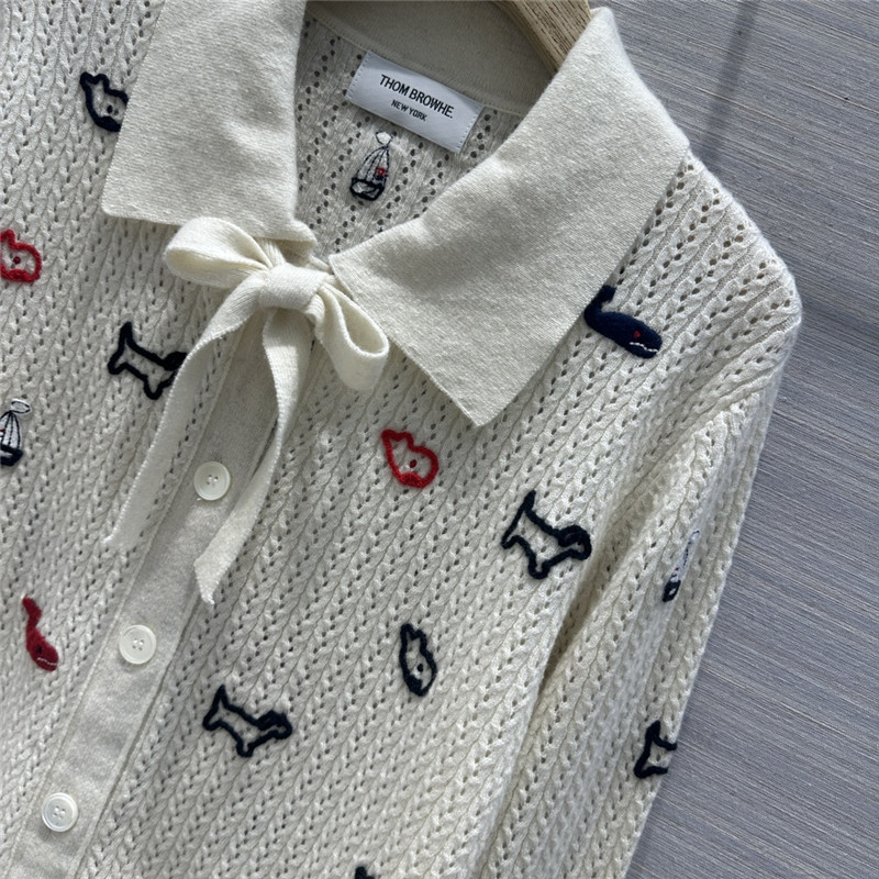 Thombrowne Collar Tie Cardigan