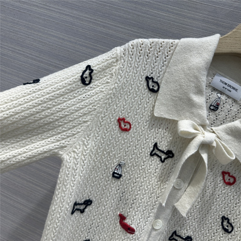 Thombrowne Collar Tie Cardigan