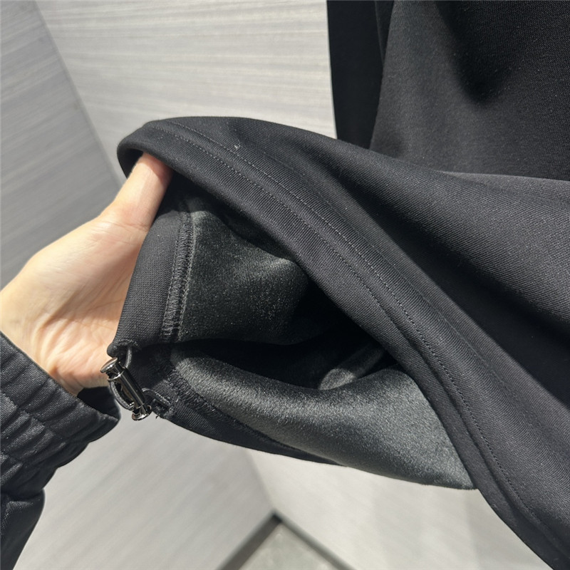 L0ew* lambswool collar sweatshirt black