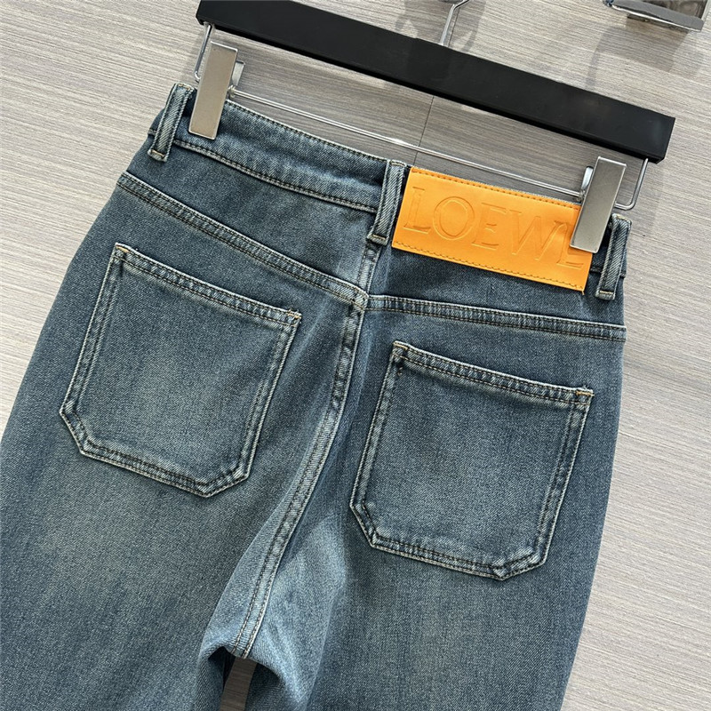 L0ew* three -color stick straight jeans