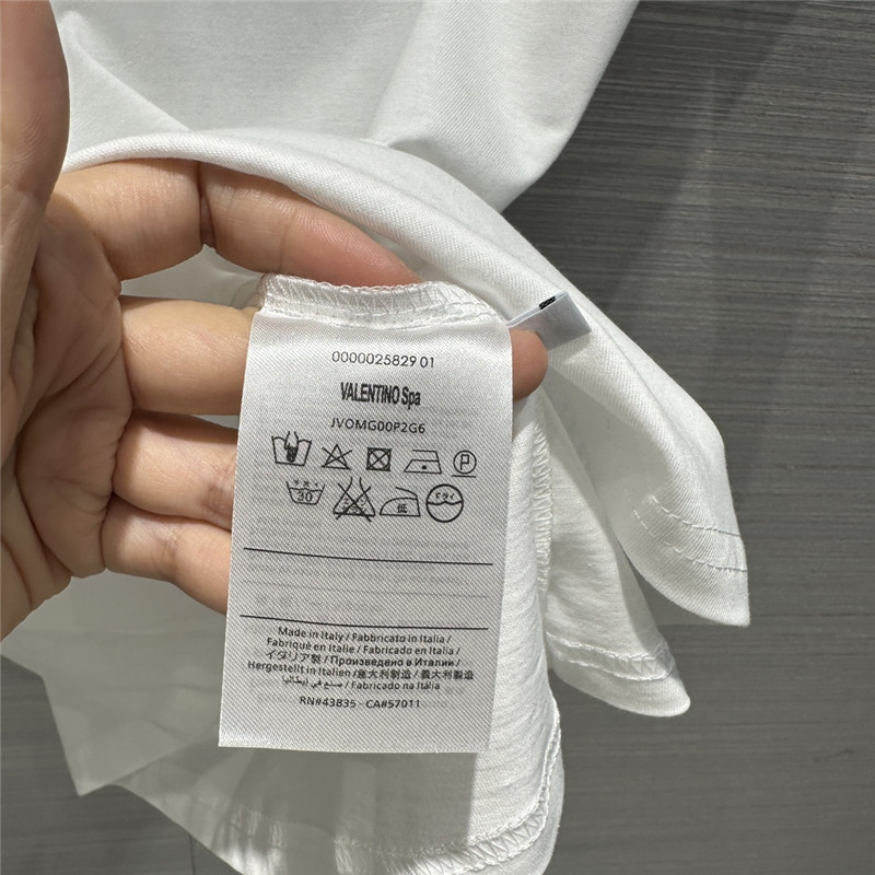 va1e*ntin0 crystal D1am0nd butterfly cotton t-shirt