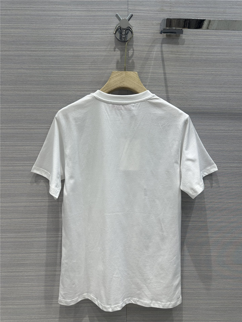 va1e*ntin0 crystal D1am0nd butterfly cotton t-shirt