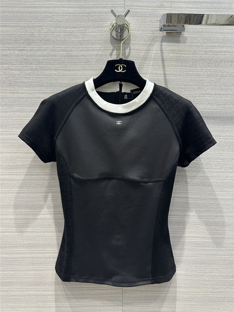 Chanel black and white panda T-shirt