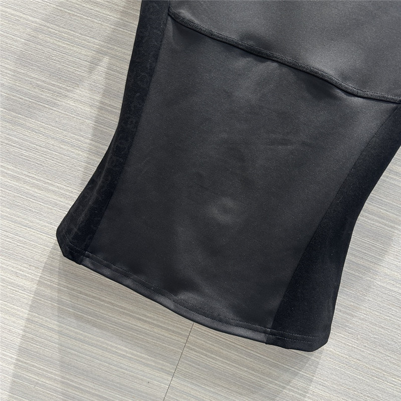 Ch**el black and white panda t-shirt