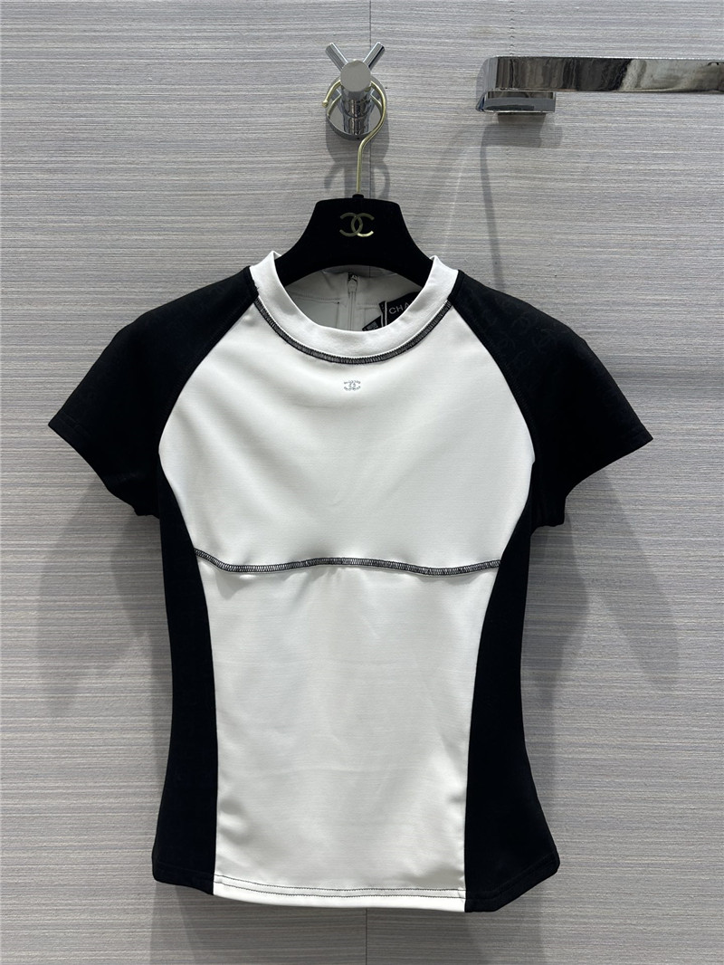 Chanel black and white panda T-shirt