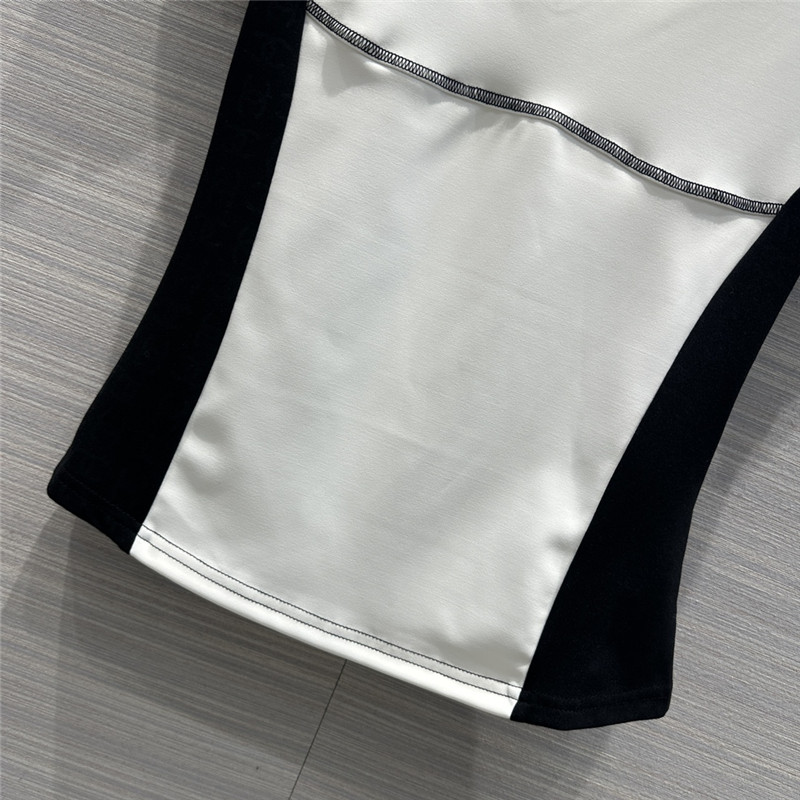 Ch**el black and white panda t-shirt