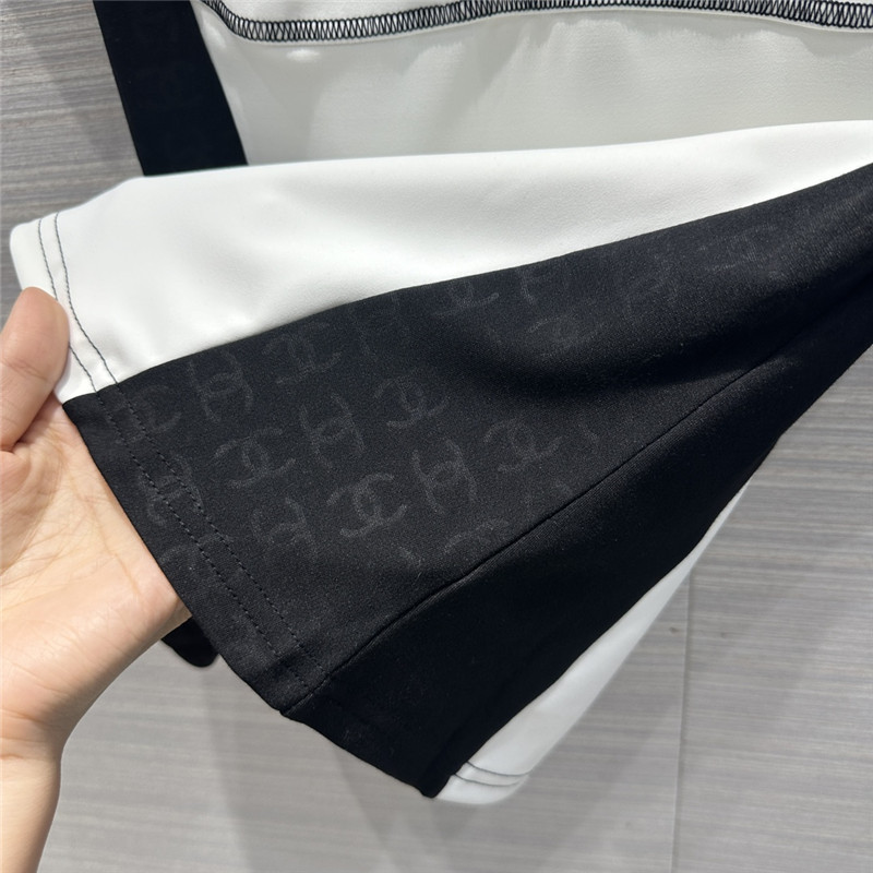 Ch**el black and white panda t-shirt