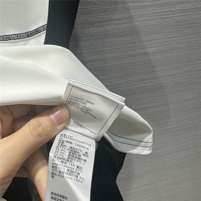 Ch**el black and white panda t-shirt