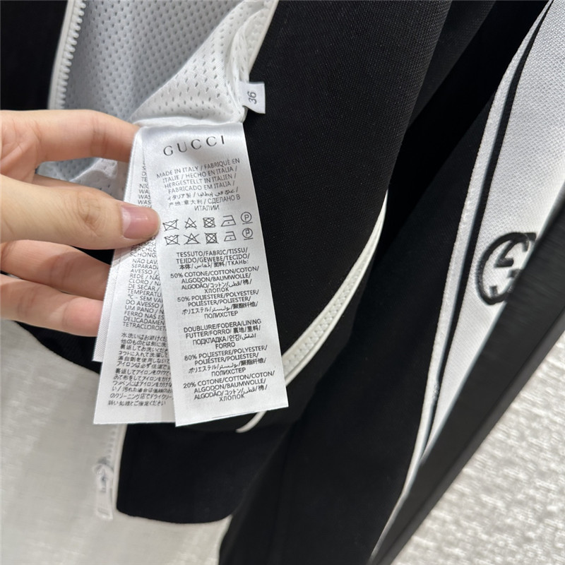 Gucci slim short sweatshirt + straight pants suit