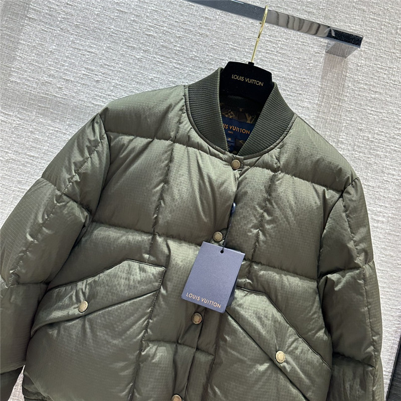 l0vis Vvtt0n lv ribbed flight jacket down jacket