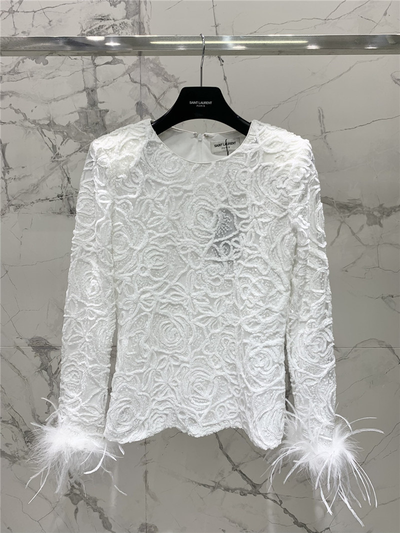 YSL haute couture top
