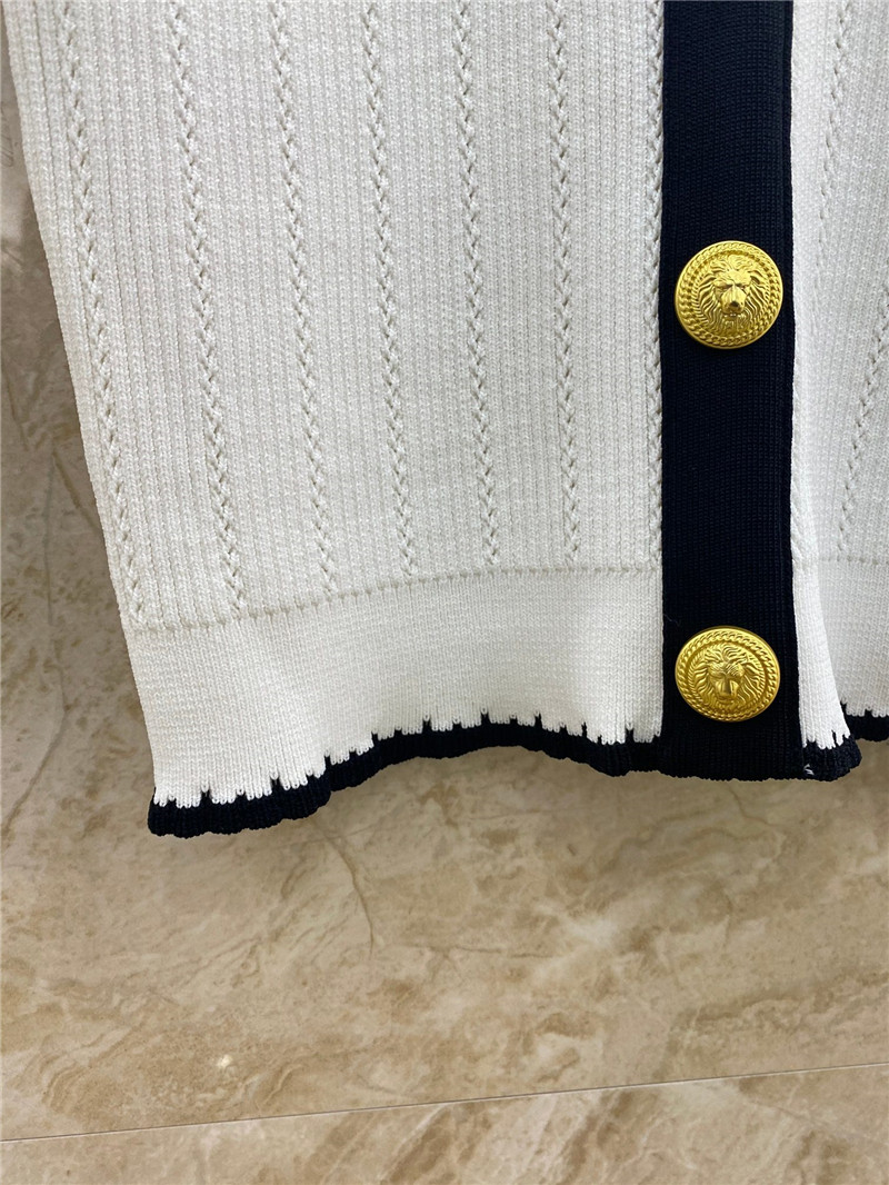 Balmain new hem lace knitted skirt