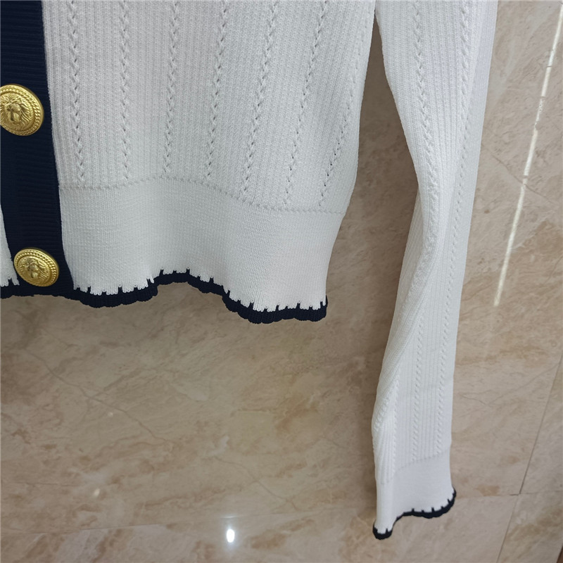 Balmain Ribbed Knit Cardigan