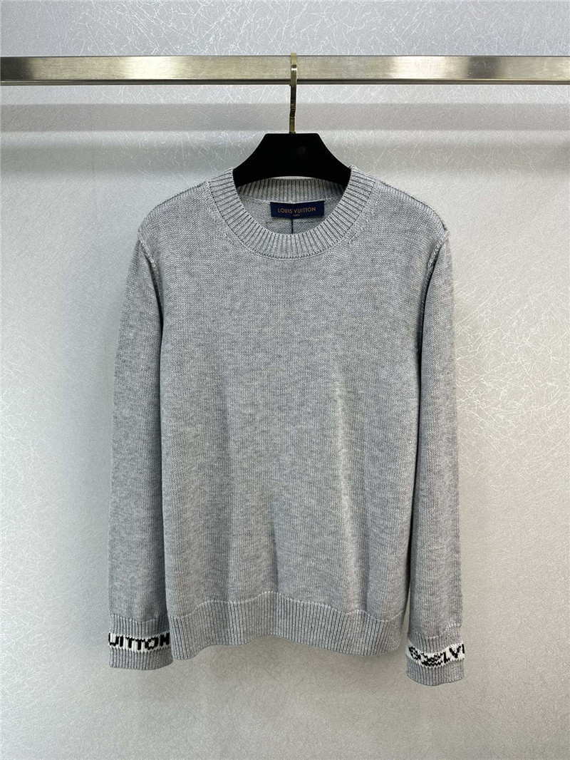 Louis Vuitton Logo Cuffs Sweater