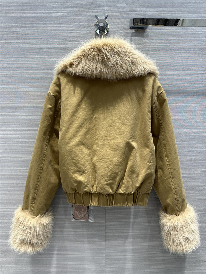 miumiu Maillard wear cotton jacket