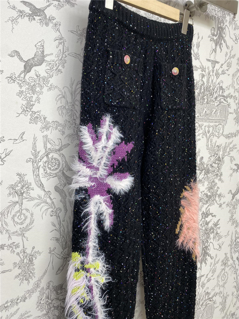 Ch**el heavy knitted trousers